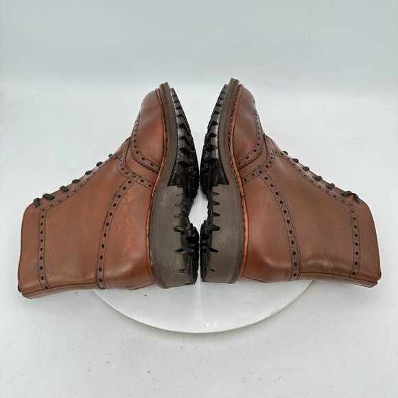 Ralph Lauren Men UK 10D US 10.5 D Brown Leather Itshide Commando England Boot - Picture 6 of 11